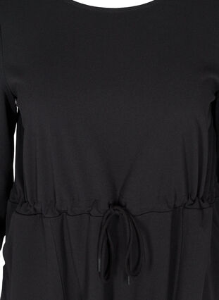 Tunique manches longues avec poches, Black, Packshot image number 2