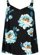 Mouwloze top in viscose, Black Big Flower, Packshot image number 0