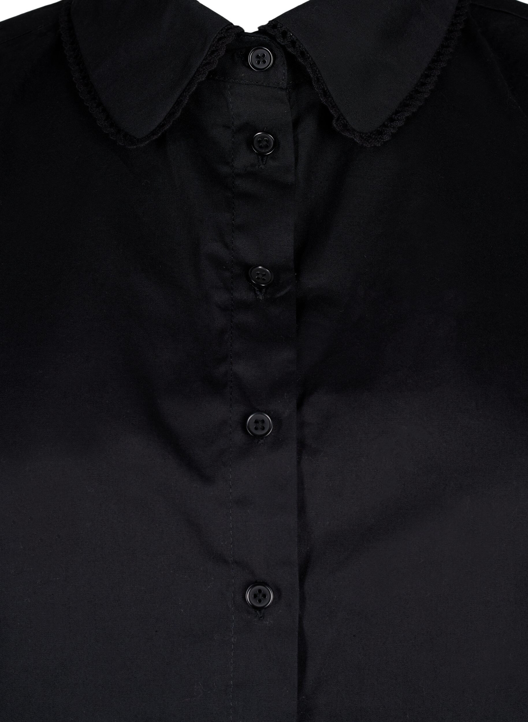 ZizziKraag met kanten lint, Black, Packshot image number 2