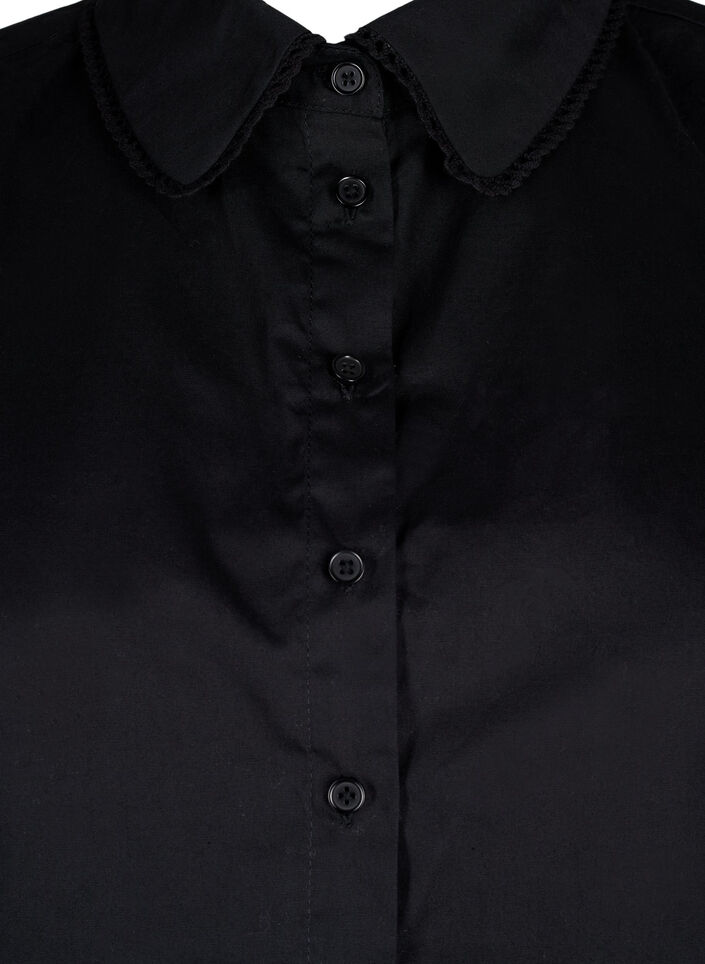 Kraag met kanten lint, Black, Packshot image number 2