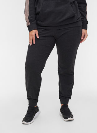 Pantalon de jogging ample avec poches, Black, Model image number 2
