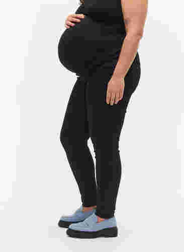 Pantalon de grossesse en coton mélangé, Black, Model image number 2