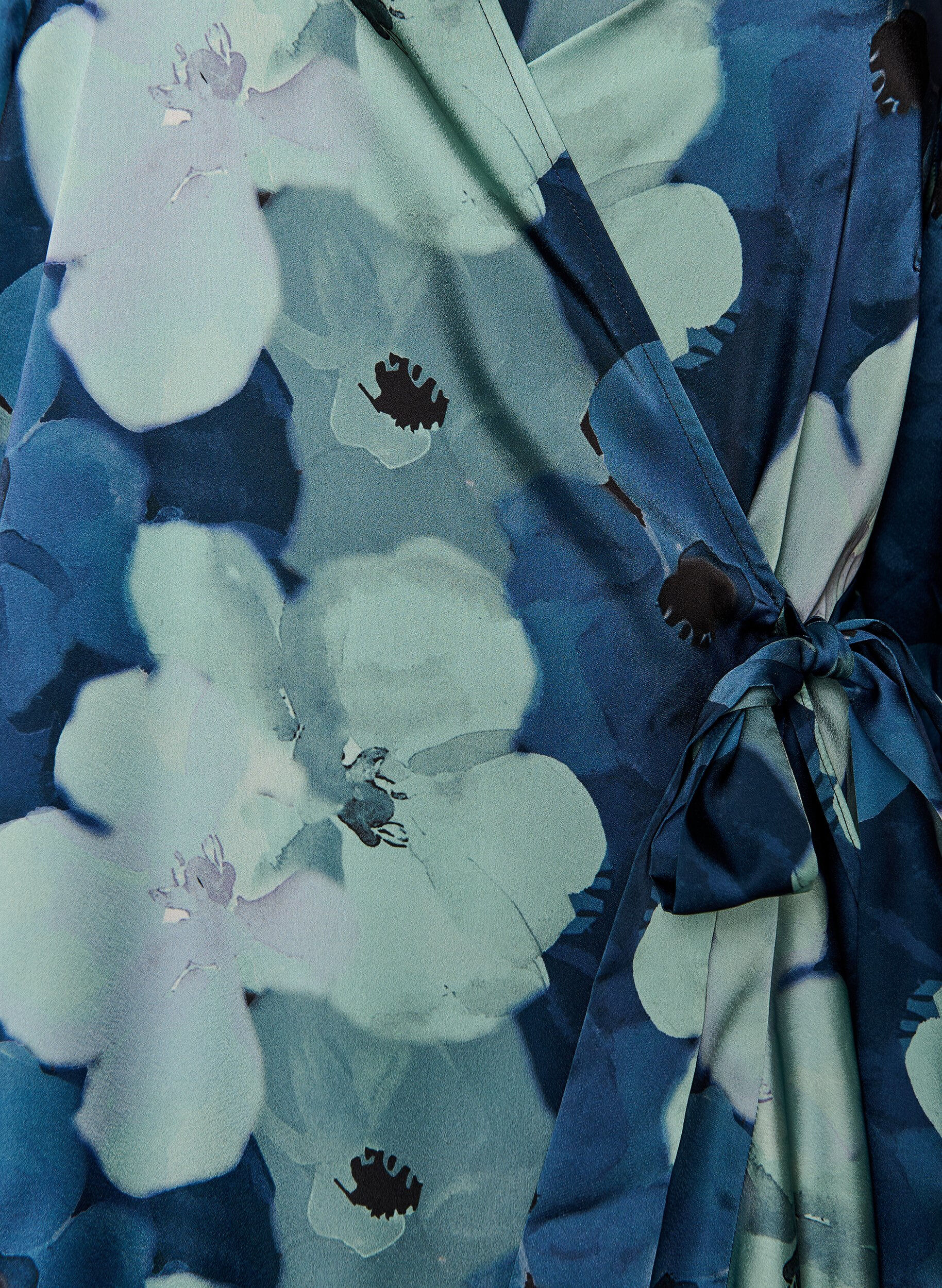 ZizziOmslagjurk met bloemenprint met 3/4 mouwen, Mixed colours, Packshot image number 2