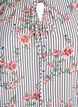 Blouse à imprimé floral et lien à nouer, Noir, Packshot image number 2