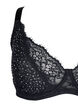 Volledig bedekkende bh met strass-steentjes, Black, Packshot image number 2