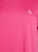 T-shirt de sport couleur unie, Rose, Packshot image number 2