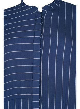 Chemise longue à rayures en mélange de viscose, Blue/White, Packshot image number 2