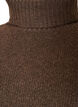 Pull en maille l&acirc;che avec col roul&eacute;, Marron, Packshot image number 2