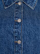 Veste en jean &agrave; manches courtes avec fermeture &agrave; boutons, Bleu, Packshot image number 2