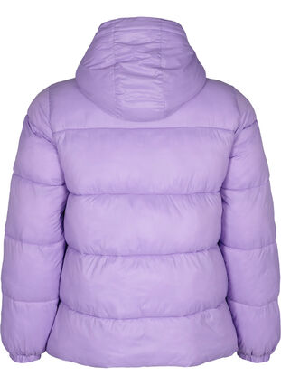 Veste courte en molleton avec capuche, Lavender, Packshot image number 1