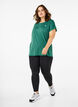 Effen gekleurd T-shirt voor sporten, Groen, Model image number 1