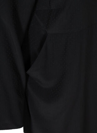 Tunique à manches longues avec fermeture éclair, Black, Packshot image number 3