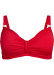 Soutien-gorge de bikini à armatures avec drapé, Rouge, Packshot image number 0