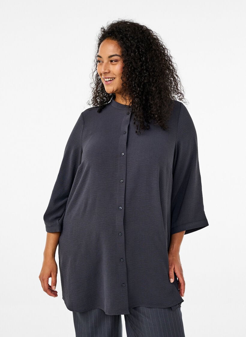 FLASH - Tuniek met 3/4 mouwen, Grijs, Model image number 0