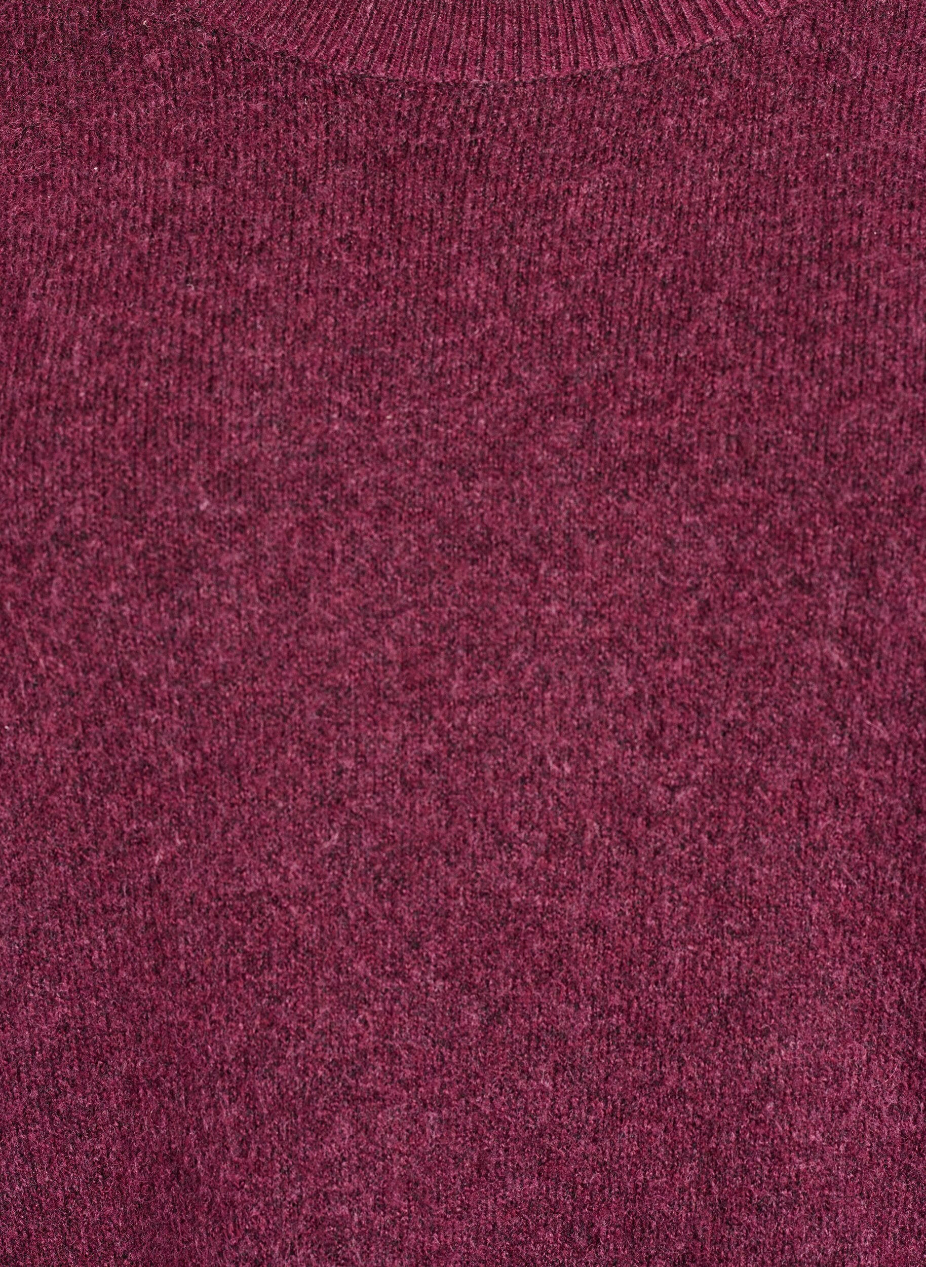 ZizziPull ample en maille avec coutures apparentes, Bordeaux fonc&eacute;, Packshot image number 2
