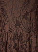 Midi-jurk met bloemenjacquard, Bruin, Packshot image number 2