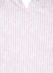 Mouwloze blouse met strepen en bloemenprint, Roze, Packshot image number 2