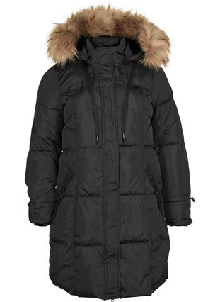 Veste d'hiver avec capuche amovible, Black, Packshot image number 0
