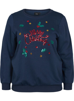 Kerst sweatshirt, Night Sky Merry, Packshot image number 0