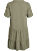 Robe courte &eacute;vas&eacute;e en mousseline de coton, Vert, Packshot image number 1
