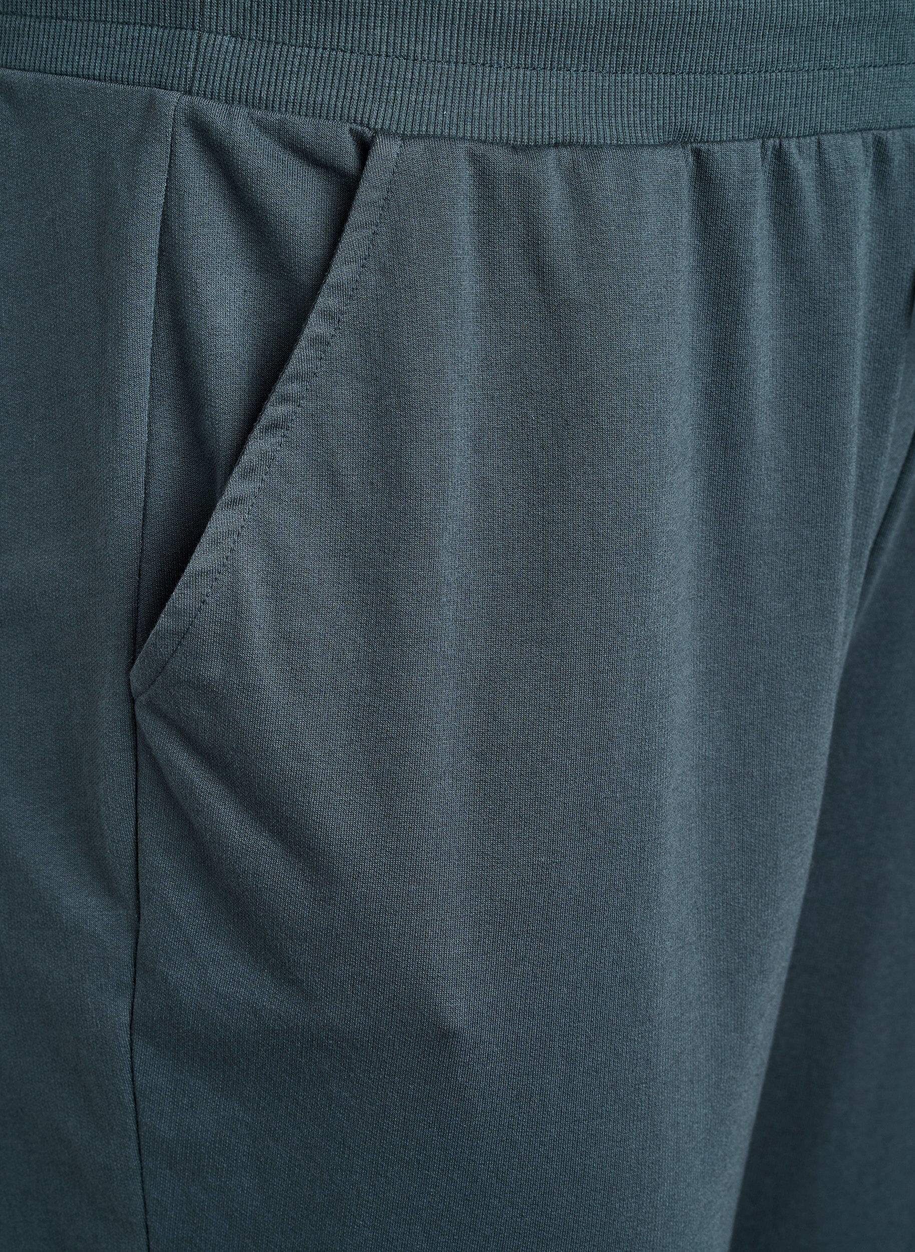 ZizziPantalon de surv&ecirc;tement ample avec poches, Vert fonc&eacute;, Packshot image number 3