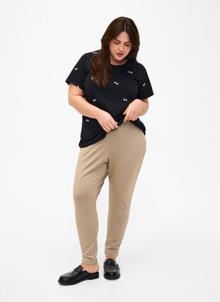 Pantalon court avec poches, Silver Mink, Model image number 0