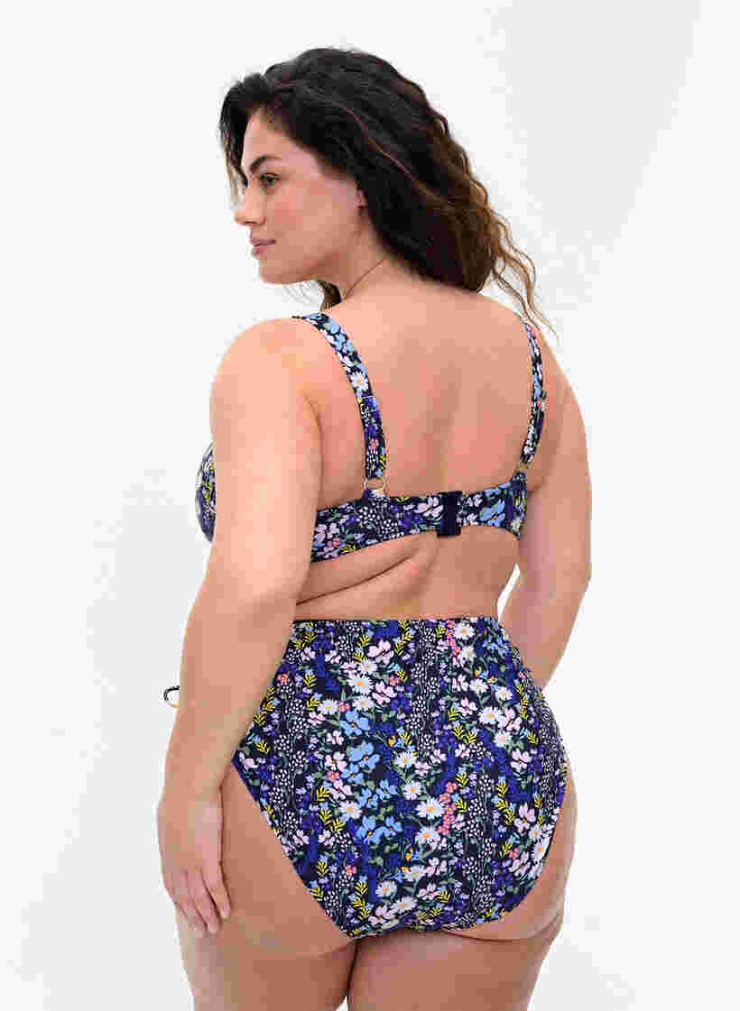 Haut de bikini imprimé, Ditsy Flower, Model image number 1