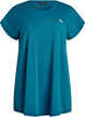 T-shirt long de sport, Bleu p&eacute;trole, Packshot image number 0