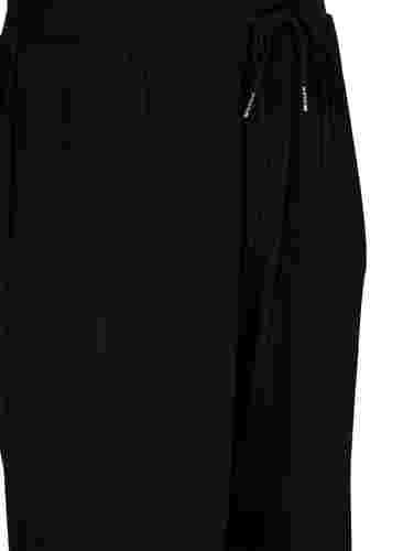 Cropped culotte sportbroek, Black, Packshot image number 2