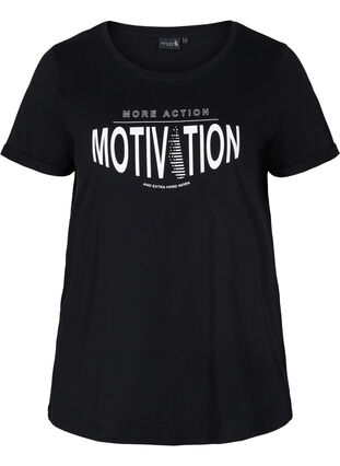 Sport-T-shirt met print, Black More Action, Packshot image number 0