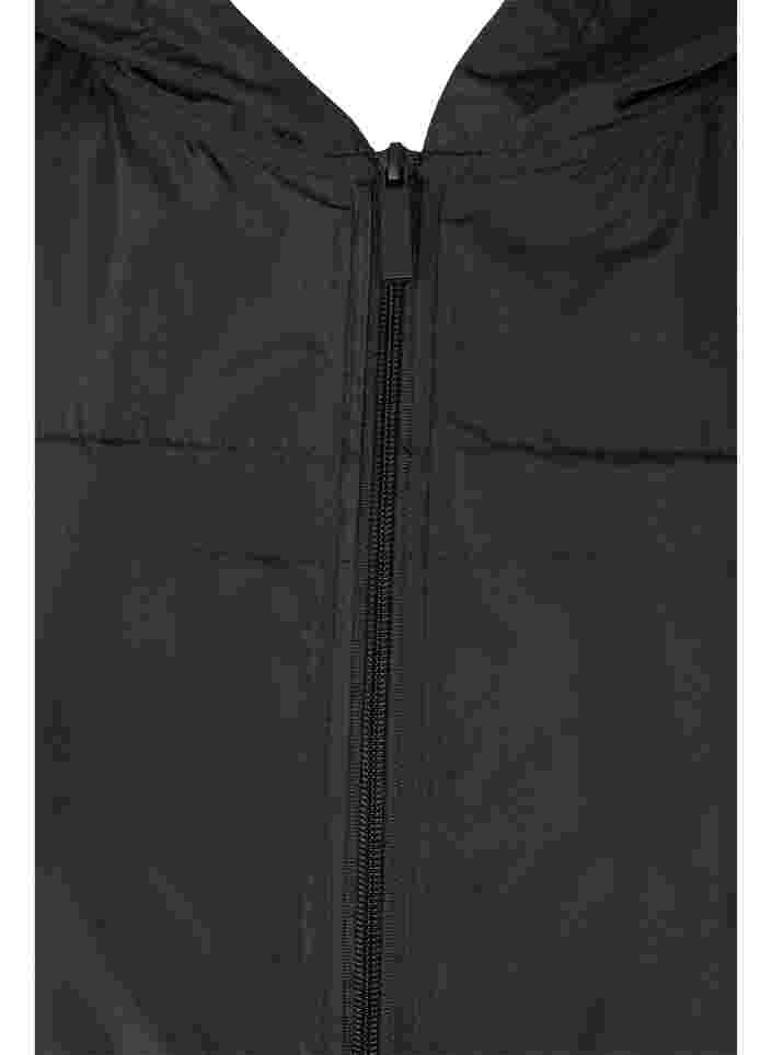 Veste de sport réfléchissante avec fermeture éclair, Black, Packshot image number 2
