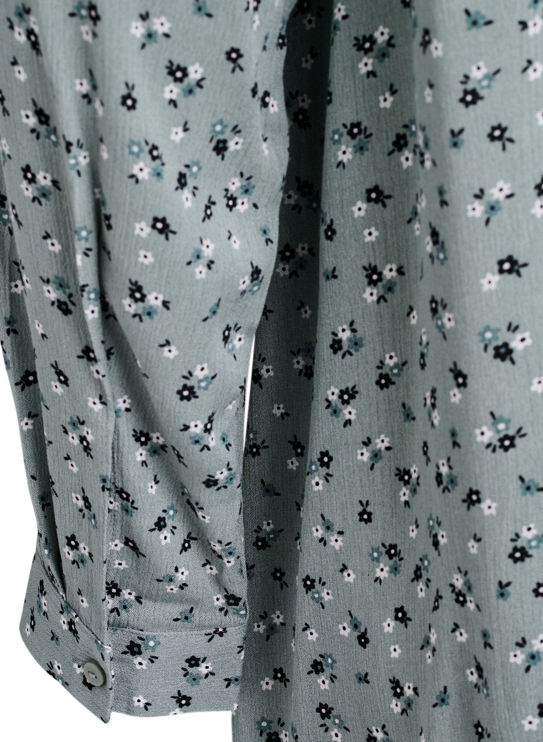 ZizziLange blouse met bloemenprint, Groen, Packshot image number 3