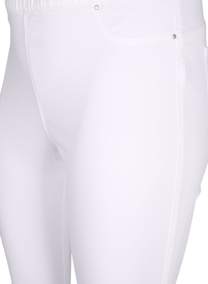 Jeggings met hoge taille, Wit, Packshot image number 2