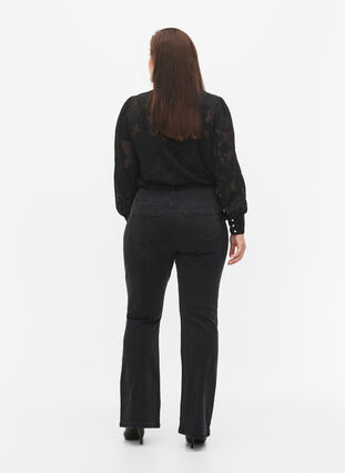 Jeans bootcut Ellen à taille haute, Grey Denim, Model image number 1