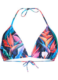 Soutien-gorge bikini triangle avec imprimé, Bright Leaf, Packshot