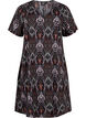 FLASH - Jurk met V-hals en print, Black Rose Ethnic, Packshot image number 0
