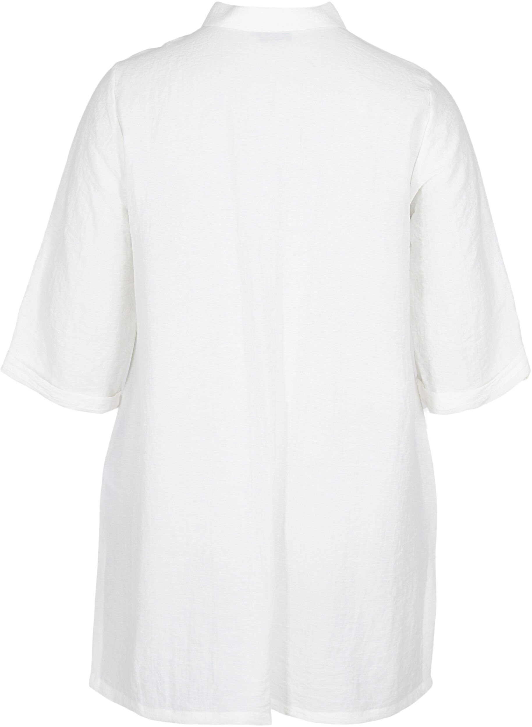 ZizziLange blouse met 3/4 mouwen, Bright White, Packshot image number 1