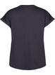 T-shirt met korte mouwen van katoenmix, Grijs, Packshot image number 1