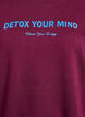 Het sweatshirt met tekstprint, Donker Bordeaux, Packshot image number 2