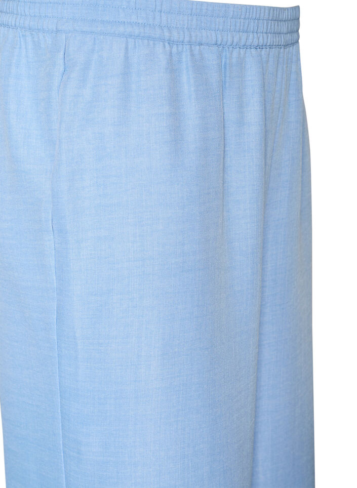 Losse broek met elastische tailleband en zakken, Blauw, Packshot image number 2