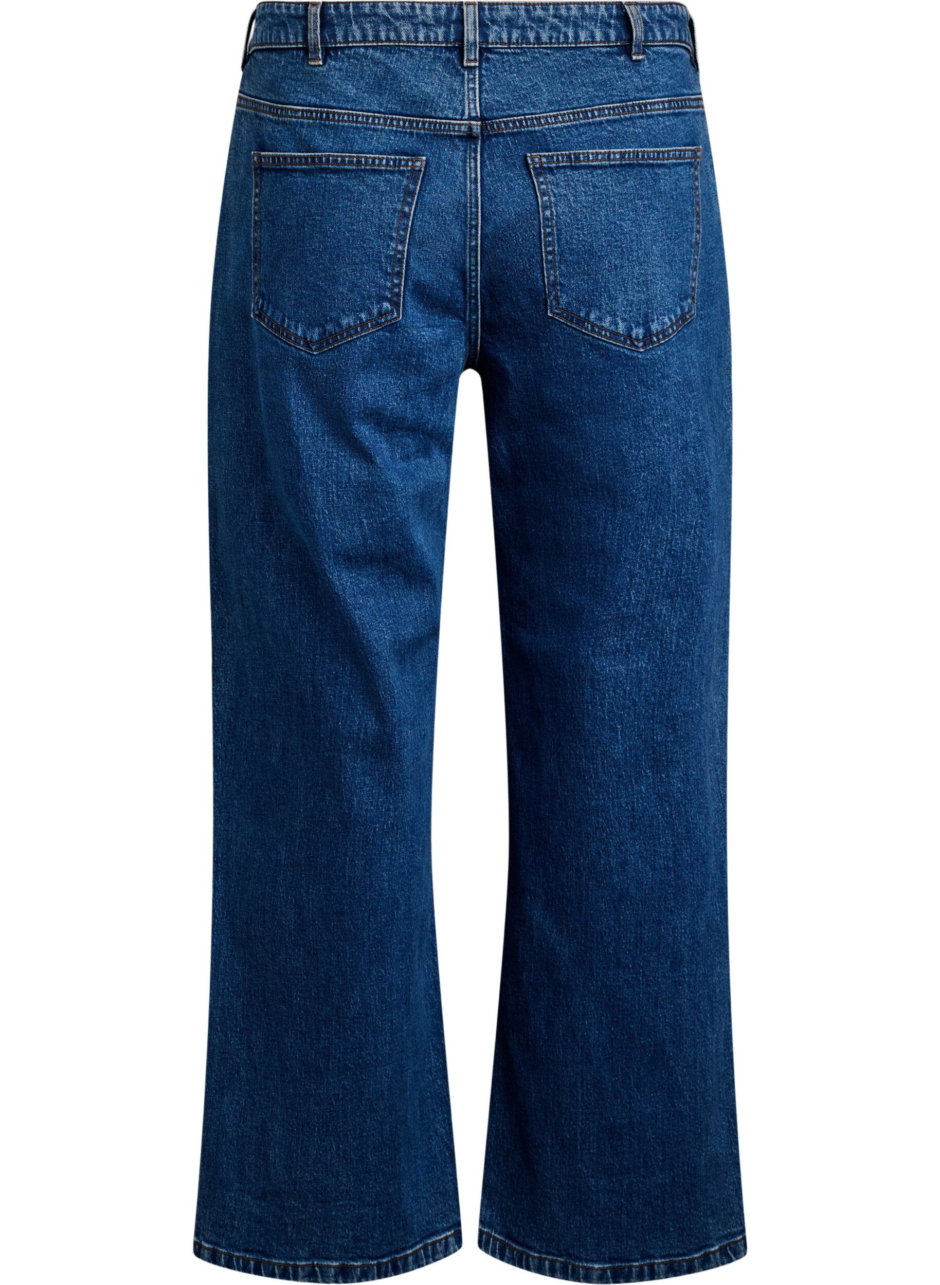 ZizziWide-leg jeans met hoge taille, Blauw, Packshot image number 1