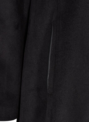 Veste à capuche avec laine, Black, Packshot image number 3