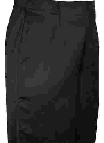 Satijnen broek met wijdte, Black, Packshot image number 2
