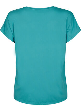Trainings T-shirt met korte mouwen, Green-Blue Slate, Packshot image number 1