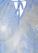 Korte mouwen kanten blouse met striksluiting, Paars, Packshot image number 2