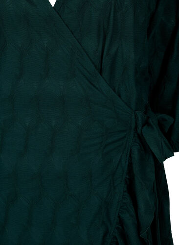 FLASH - Robe enveloppante à manches 3/4, Scarab, Packshot image number 2