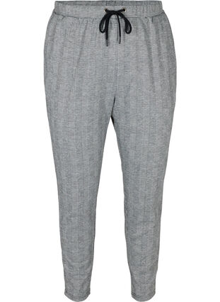 Pantalon à carreaux avec poches, Black Check, Packshot image number 0