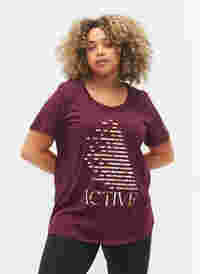 T-shirt de sport avec imprimé, Fig, Model