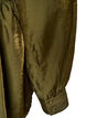 Blouse brillante en viscose &agrave; effet p&eacute;plum, Vert Kaki, Packshot image number 3
