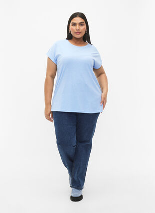 T-shirt à manches courtes en coton mélangé, Serenity, Model image number 2